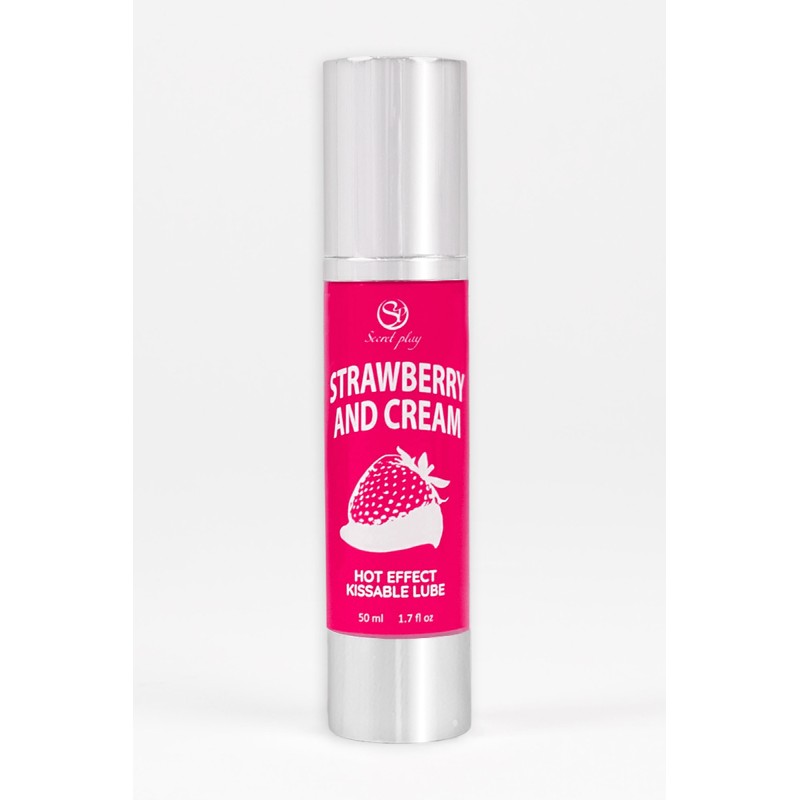 Lubrifiant chauffant goût fraise chantilly - Secret Play