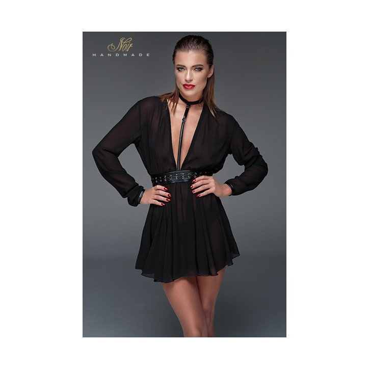 Minirobe choker en mousseline F150