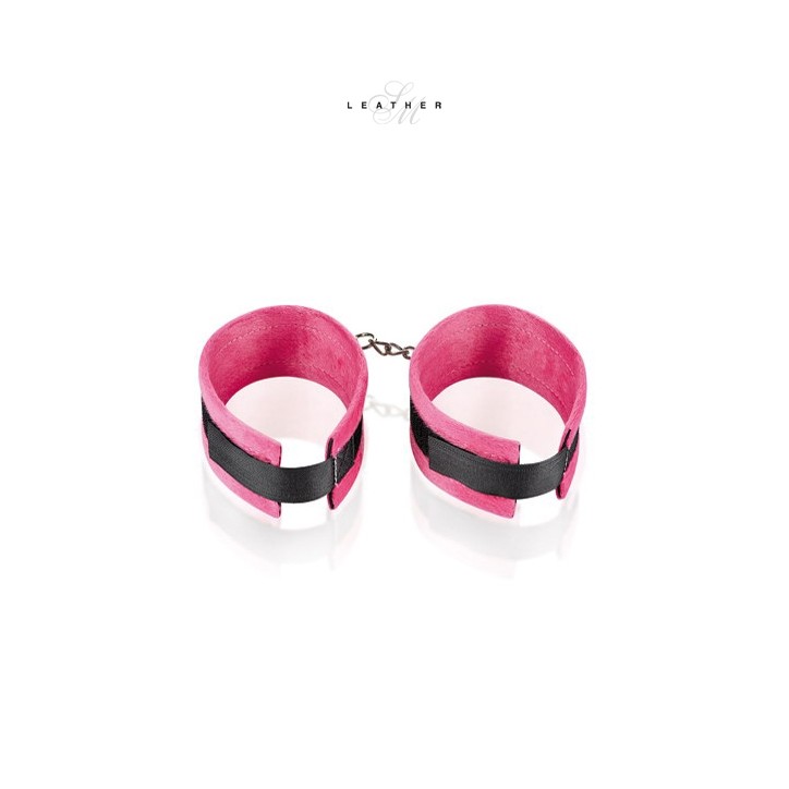 Menottes de chevilles rose et noir