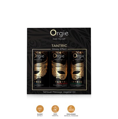 Coffret 3 huiles de massage Sensuel Tantric Collection