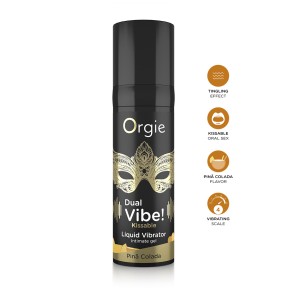 Gel d'excitation Dual Vibe Pina Colada Liquid Vibrator