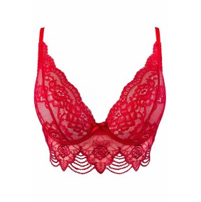 Soutien-gorge dentelle rouge V-9691 - Axami