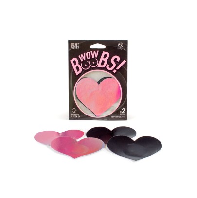Cache-tétons coeur Wow Boobs - Secret Play
