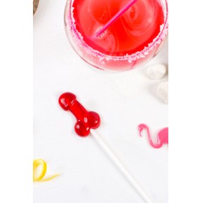 Sucette pénis daiquiri fraise avec alcool
