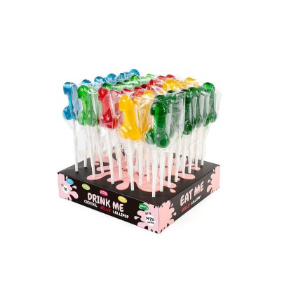 Présentoir avec 40 sucettes pénis alcoolisees