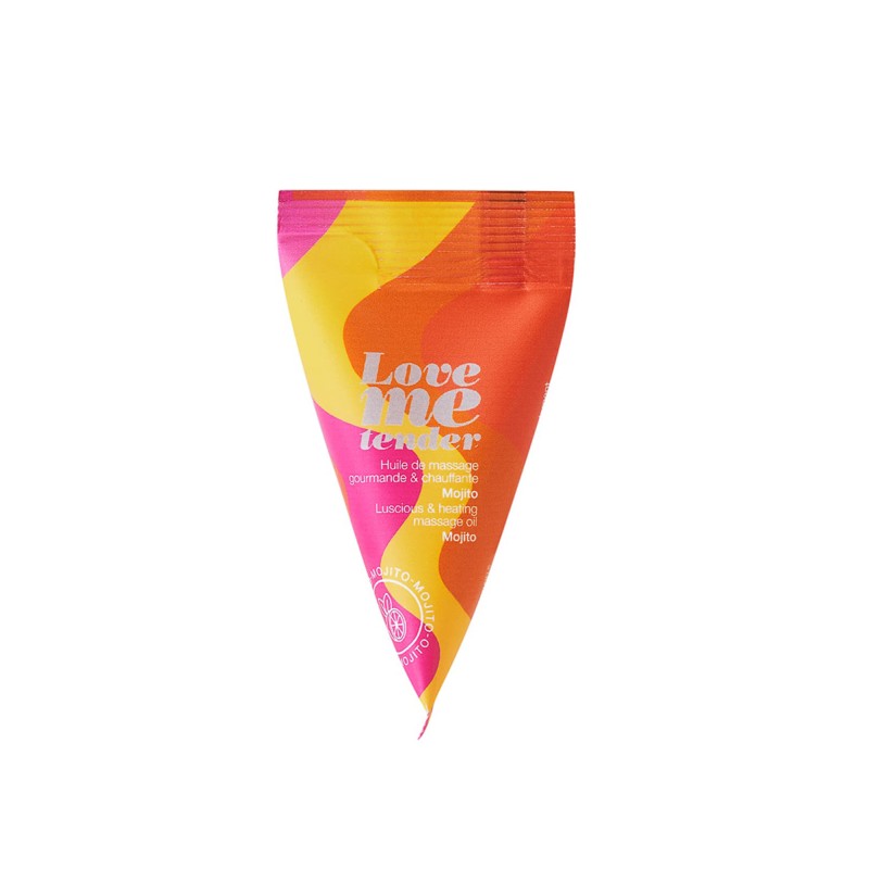 Berlingot huile massage comestible Mojito