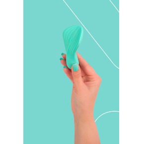Mini vibro rechargeable SilkenTouch vert - FairyGasm