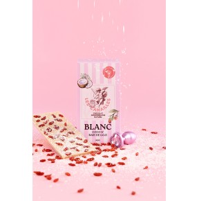 Chocolat blanc coco et baie de goji - Tablette 100g - Les canailles