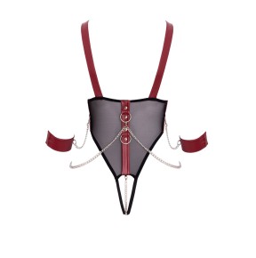 Body de bondage ouvert et seins nus - Cottelli Bondage