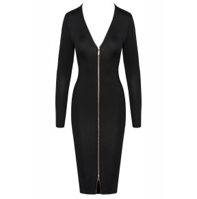 Robe noire à manches longues -  Cotelly Party