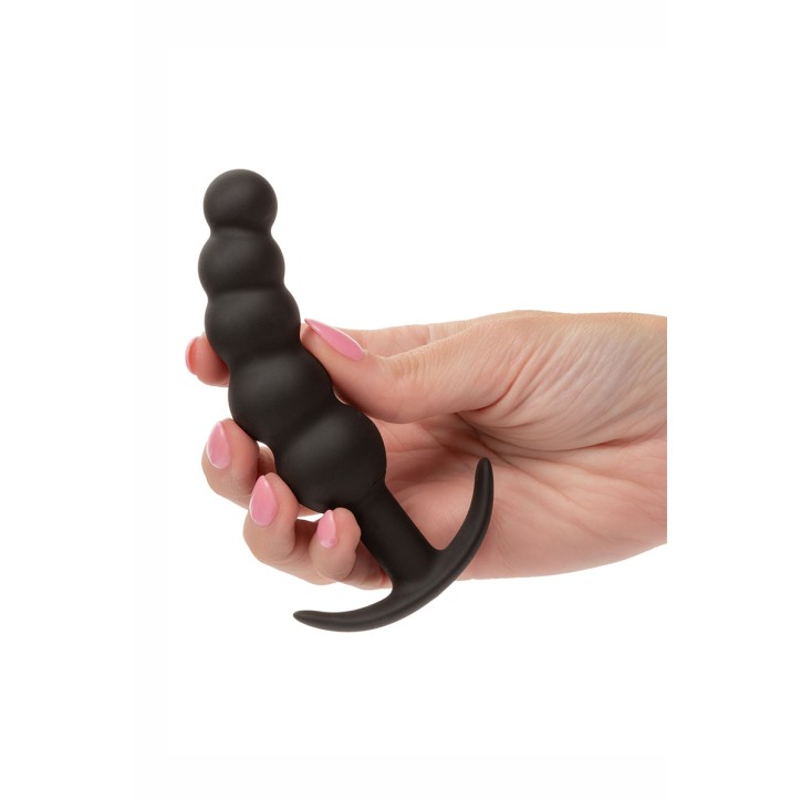 Plug anal Vibrant avec 5 perles - Calexotics