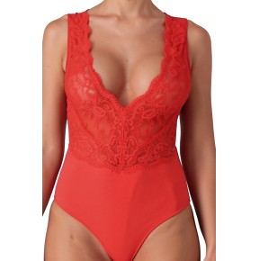 Body rouge Evalie - Passion