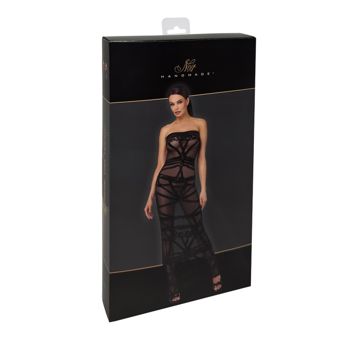Robe bustier Bondesque F358 - Noir Handmade