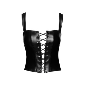Top style corset Vixen F365 - Noir Handmade