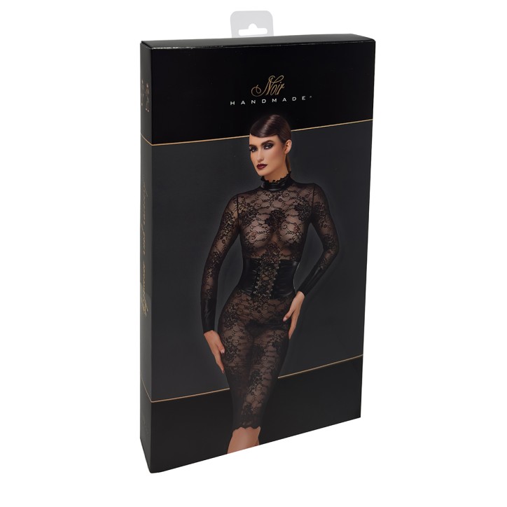 Robe corset Noirelle F375 - Noir Handmade