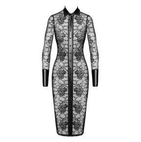 Robe fourreau Noirelle F376 - Noir Handmade