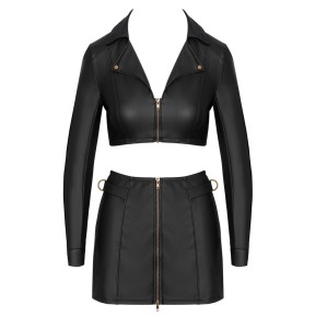 Ensemble top et jupe courte noir - Cottelli PARTY 