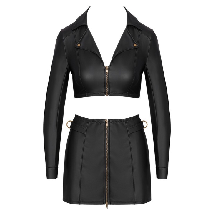 Ensemble top et jupe courte noir - Cottelli PARTY 
