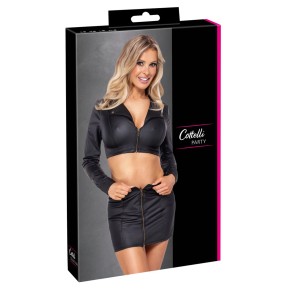 Ensemble top et jupe courte noir - Cottelli PARTY 