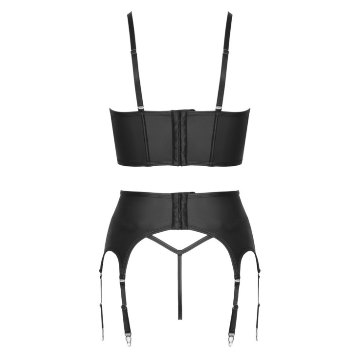 Ensemble lingerie 3 pièces avec porte-jarretelles - Cottelli PARTY 