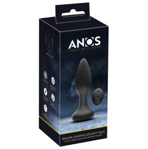 Plug anal vibrant et rotatif télécommandé - Anos