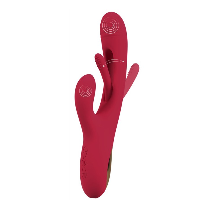 Vibro rabbit avec langue oscillante - Sweet Smile