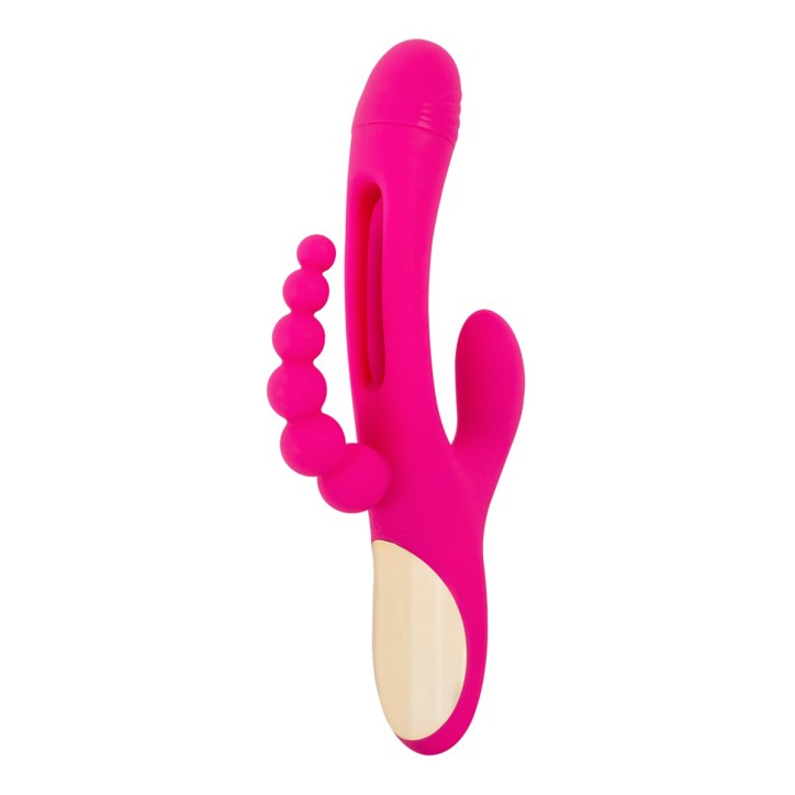 Triple vibro avec langue oscillante - Sweet Smile